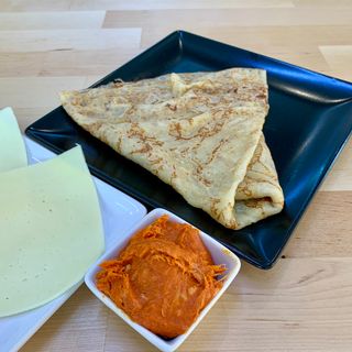 Crep con sobrasada y queso