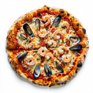 Pizza alla pesca