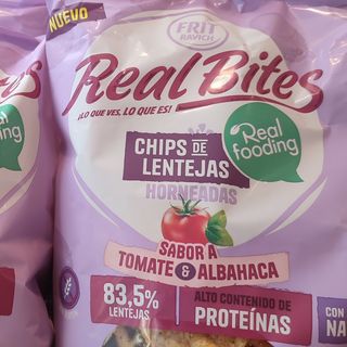 CHIPS DE LENTEJAS SABOR TOMATE ALBAHACA 
