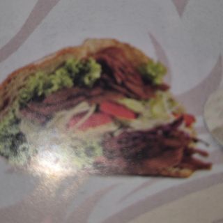 Döner Kebab De Solo Carne Y Salsa