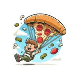 Детско меню с голяма пица (550г)