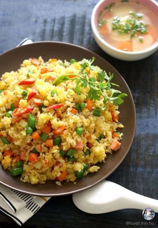 Ryż smażony z krewetkami