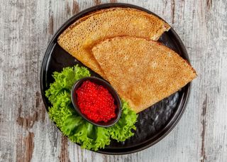 Բլիթներ Կարմիր Ձկնկիթով