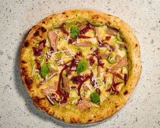 Tonno cipolle e crema di zucchine