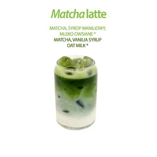Matcha latte can