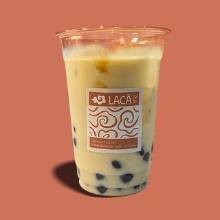 Chá de Jasmim com leite e boba