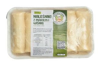 Naleśniki z makiem i wiśnią