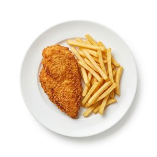 Plato De Pollo Empanado