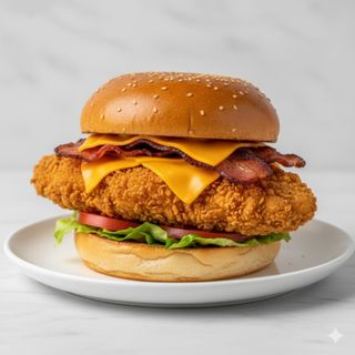 Hamburguesa de pollo crujiente