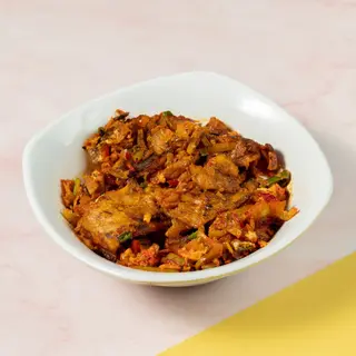 შემწვარი ქათმის კოტუ/FRIED CHICKEN KOTHU