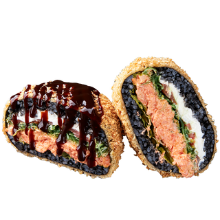 Суші-Бургер БЛЕК з тартаром з креветки (460 г)