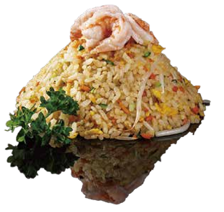 121. Riso saltato con gamberi e verdure