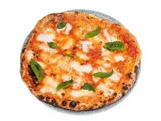 Pizza Margherita a ruota di carro