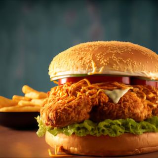 Menu Mister Crispy + batata frita + bebida