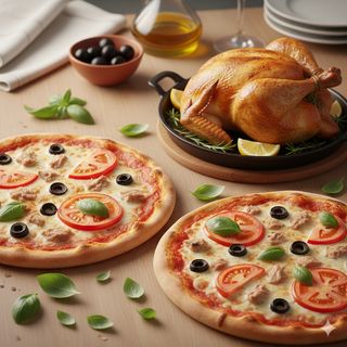 1 poulet + 2 pizza neptune