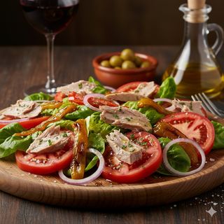 Ensalada De Tomate y Ventresca De Atún