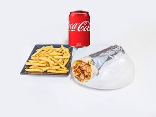 Menú Durum Y Coca-Cola Sabor Original lata 330ml.