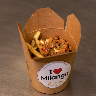 Milanga Box Mediano - carne de ternera picante (300G.)