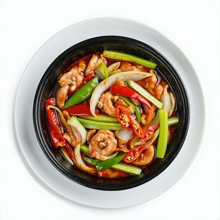 Intestino di maiale con miniwok