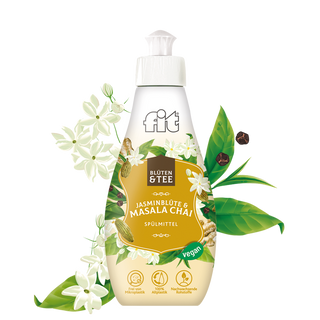 ფიტი ჭურჭლის სარეცხი თხევადი საშუალება ჟასმინის ყვავილი და მასალა ჩაი 400 მლ