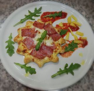 Pão de Alho com Bacon e Mozzarella