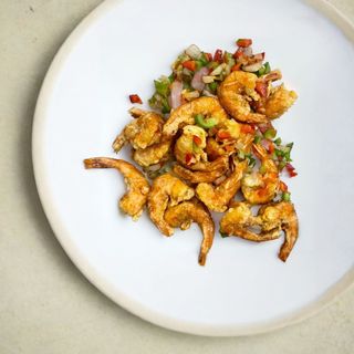 86B. Gambas a la plancha con pimienta