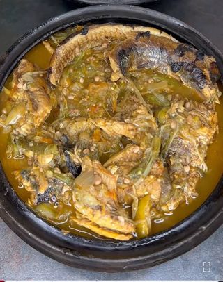 Sauce Gouagouassou + Poisson + Accompagnement