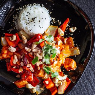 Cashew Chicken with Rice