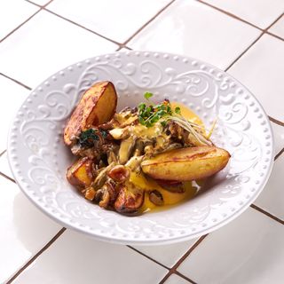 Запечена картопля з грибами (300г)