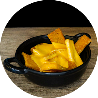 Polenta fritta con fonduta