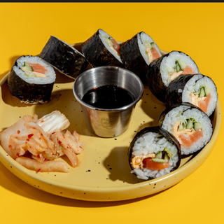 Кимпаб с семгой 