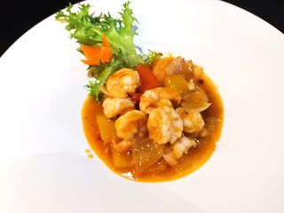 143 - Gamberi in salsa piccante