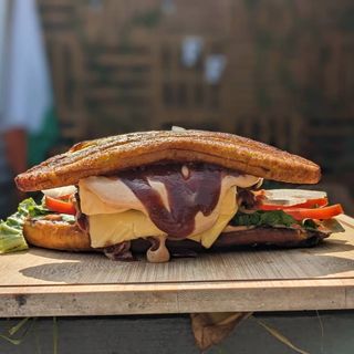 Double cheese banana burger