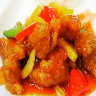 Pollo agridulce