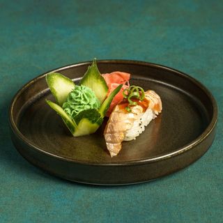 Nigiri Fried Salmon & Tonkatsu & Green Onion