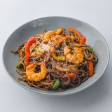 Лапша WOK с креветками