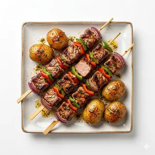 Brochetas De Carne De Cerdo (3 Uds.)