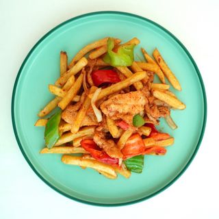 Фри  с курицей