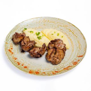 Ficatei de pui cu piure de cartofi