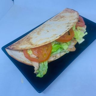 Piadina  de espinacas vegana