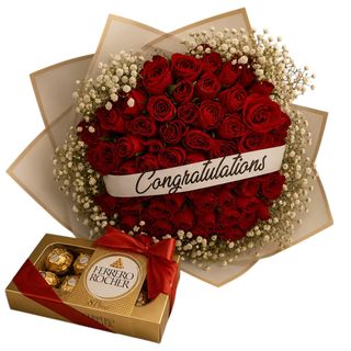 Red Roses + Ferrero Rocher