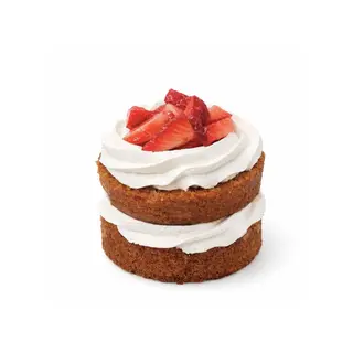 Mini Tarta de Vainilla y Fresas Vegana