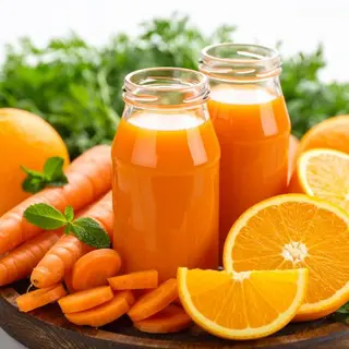 Jus De Carrotte A Base D'orange