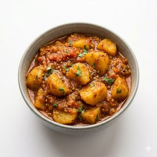 105. Papas Cocinadas En Especias Y Tomates