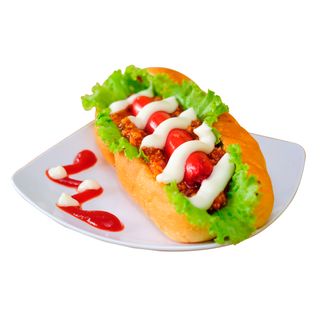 Hot dog con verdure e patate