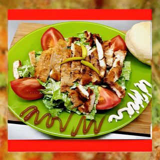 შაურმა ქათმის თეფშზე (დიდი)