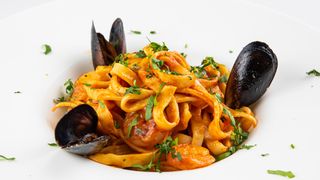 Tagliatele con Gamberi 