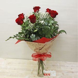 Ramo De 6 Rosas Rojas