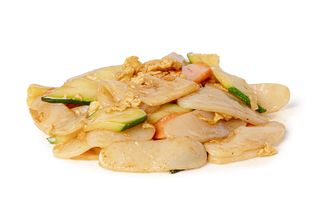 Gnocchi di riso con uova e verdure