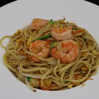 162 Spaghetti saltato con gamberi
